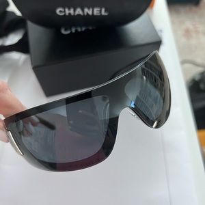 Chanel Black Frame Sunglasses From The Luxottica Group.